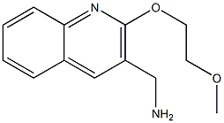 [2-(2-methoxyethoxy)quinolin-3-yl]methanamine Struktur