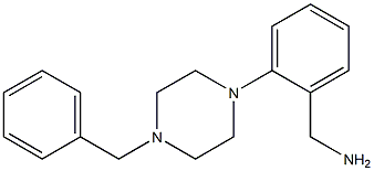 [2-(4-benzylpiperazin-1-yl)phenyl]methanamine 结构式