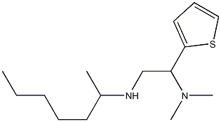 [2-(dimethylamino)-2-(thiophen-2-yl)ethyl](heptan-2-yl)amine Structure