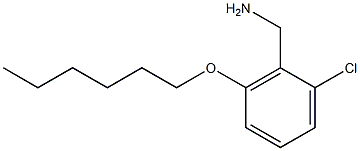 [2-chloro-6-(hexyloxy)phenyl]methanamine Struktur
