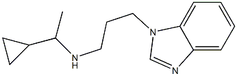 [3-(1H-1,3-benzodiazol-1-yl)propyl](1-cyclopropylethyl)amine Structure