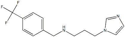 [3-(1H-imidazol-1-yl)propyl]({[4-(trifluoromethyl)phenyl]methyl})amine Structure