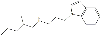 [3-(1H-indol-1-yl)propyl](2-methylpentyl)amine Structure