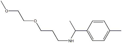 [3-(2-methoxyethoxy)propyl][1-(4-methylphenyl)ethyl]amine Structure