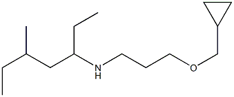 [3-(cyclopropylmethoxy)propyl](5-methylheptan-3-yl)amine Structure
