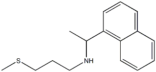 [3-(methylsulfanyl)propyl][1-(naphthalen-1-yl)ethyl]amine Struktur