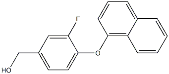 [3-fluoro-4-(naphthalen-1-yloxy)phenyl]methanol Struktur