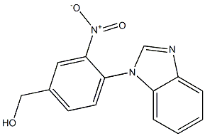 [4-(1H-1,3-benzodiazol-1-yl)-3-nitrophenyl]methanol Struktur