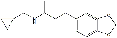 [4-(2H-1,3-benzodioxol-5-yl)butan-2-yl](cyclopropylmethyl)amine Struktur