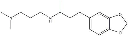 [4-(2H-1,3-benzodioxol-5-yl)butan-2-yl][3-(dimethylamino)propyl]amine Struktur