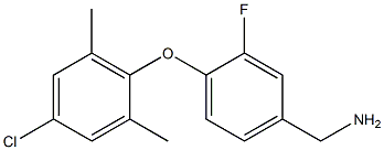[4-(4-chloro-2,6-dimethylphenoxy)-3-fluorophenyl]methanamine 结构式