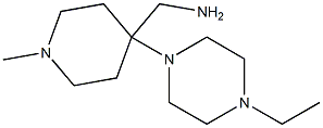 [4-(4-ethylpiperazin-1-yl)-1-methylpiperidin-4-yl]methylamine Struktur