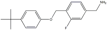 [4-(4-tert-butylphenoxymethyl)-3-fluorophenyl]methanamine Struktur