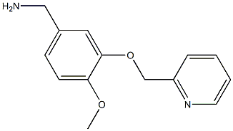 [4-methoxy-3-(pyridin-2-ylmethoxy)phenyl]methanamine Struktur