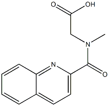 [methyl(quinolin-2-ylcarbonyl)amino]acetic acid,,结构式