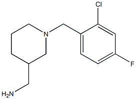 {1-[(2-chloro-4-fluorophenyl)methyl]piperidin-3-yl}methanamine