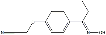 {4-[(1E)-N-hydroxypropanimidoyl]phenoxy}acetonitrile|