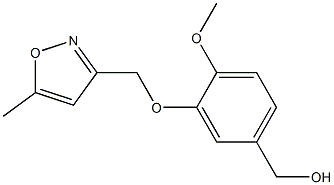 {4-methoxy-3-[(5-methyl-1,2-oxazol-3-yl)methoxy]phenyl}methanol Structure
