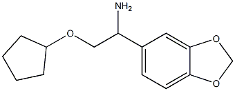 1-(1,3-benzodioxol-5-yl)-2-(cyclopentyloxy)ethanamine Struktur