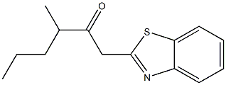 1-(1,3-benzothiazol-2-yl)-3-methylhexan-2-one Struktur