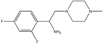 1-(2,4-difluorophenyl)-2-(4-methylpiperazin-1-yl)ethanamine,,结构式