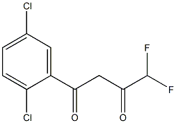 1-(2,5-dichlorophenyl)-4,4-difluorobutane-1,3-dione Structure
