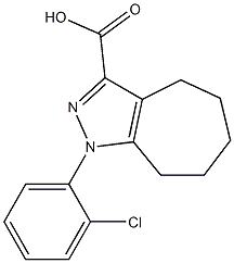 1-(2-chlorophenyl)-1,4,5,6,7,8-hexahydrocyclohepta[c]pyrazole-3-carboxylic acid