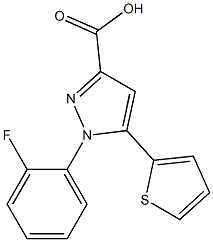  1-(2-fluorophenyl)-5-(thiophen-2-yl)-1H-pyrazole-3-carboxylic acid