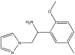 1-(2-methoxy-5-methylphenyl)-2-(1H-pyrazol-1-yl)ethanamine