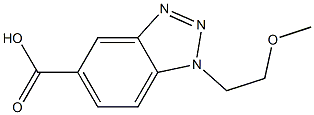 1-(2-methoxyethyl)-1H-1,2,3-benzotriazole-5-carboxylic acid Struktur