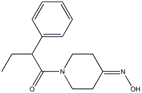 1-(2-phenylbutanoyl)piperidin-4-one oxime Structure