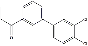 1-(3',4'-dichloro-1,1'-biphenyl-3-yl)propan-1-one Structure
