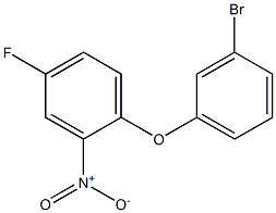 1-(3-bromophenoxy)-4-fluoro-2-nitrobenzene Structure