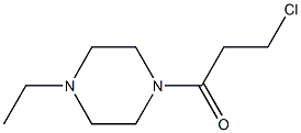 1-(3-chloropropanoyl)-4-ethylpiperazine Structure