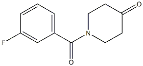  1-(3-fluorobenzoyl)piperidin-4-one