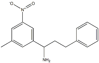 1-(3-methyl-5-nitrophenyl)-3-phenylpropan-1-amine Struktur