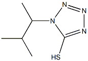 1-(3-methylbutan-2-yl)-1H-1,2,3,4-tetrazole-5-thiol 结构式
