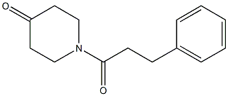 1-(3-phenylpropanoyl)piperidin-4-one Structure