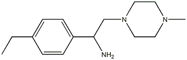 1-(4-ethylphenyl)-2-(4-methylpiperazin-1-yl)ethan-1-amine Structure