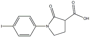 1-(4-iodophenyl)-2-oxopyrrolidine-3-carboxylic acid Struktur