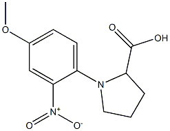 1-(4-methoxy-2-nitrophenyl)pyrrolidine-2-carboxylic acid Structure