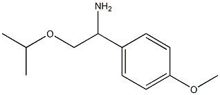 1-(4-methoxyphenyl)-2-(propan-2-yloxy)ethan-1-amine Struktur