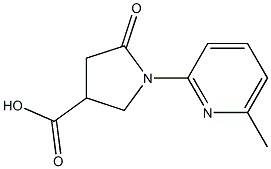 1-(6-methylpyridin-2-yl)-5-oxopyrrolidine-3-carboxylic acid Struktur
