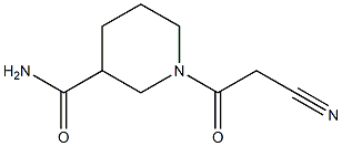 1-(cyanoacetyl)piperidine-3-carboxamide Structure