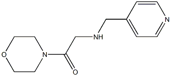 1-(morpholin-4-yl)-2-[(pyridin-4-ylmethyl)amino]ethan-1-one Structure