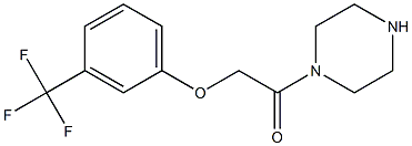 1-(piperazin-1-yl)-2-[3-(trifluoromethyl)phenoxy]ethan-1-one Structure