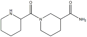 1-(piperidin-2-ylcarbonyl)piperidine-3-carboxamide Structure