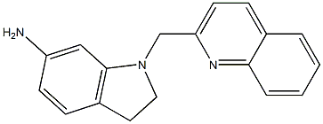 1-(quinolin-2-ylmethyl)-2,3-dihydro-1H-indol-6-amine Structure