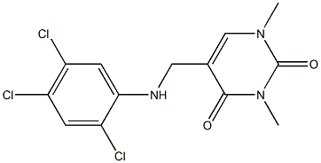 1,3-dimethyl-5-{[(2,4,5-trichlorophenyl)amino]methyl}-1,2,3,4-tetrahydropyrimidine-2,4-dione