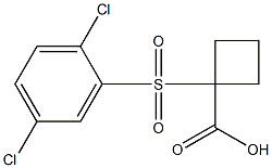 1-[(2,5-dichlorophenyl)sulfonyl]cyclobutanecarboxylic acid Structure